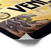 poster de voyage "Venise et le Lido" Italie (Coin)