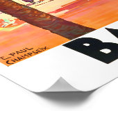 Poster de voyage vintage Bandol France (Coin)