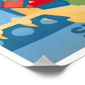 Poster de voyage vintage Berne Suisse (Coin)