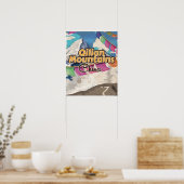 poster de voyage vintage China Qilian Mountain (Cuisine)