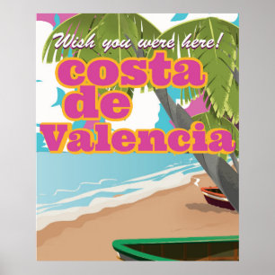 Poster de voyage vintage Costa Blanca