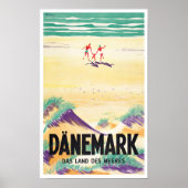 Poster de voyage vintage Danemark (Devant)