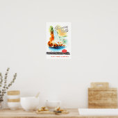 poster de voyage vintage de Niagara Falls (Cuisine)
