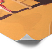 Poster de voyage vintage du parc national Pinnacle (Coin)