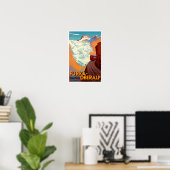 Poster de voyage vintage Furka Pass Suisse (Bureau à domicile)