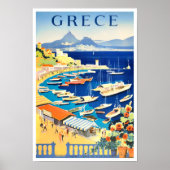 Poster de voyage vintage Grèce (Devant)
