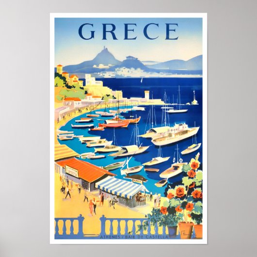 Poster de voyage vintage Grèce (Devant)