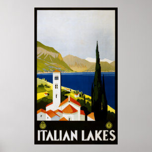 poster de voyage vintage Italie
