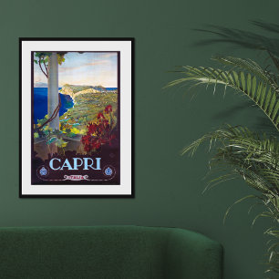 Poster de voyage Vintage italien Capri