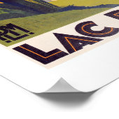 Poster de voyage vintage Lake Annecy France (Coin)