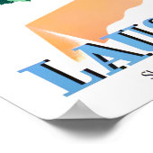 Poster de voyage vintage Lausanne Suisse (Coin)