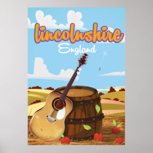 poster de voyage vintage Lincolnshire England