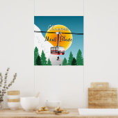 Poster de voyage vintage Mont Blanc Chamonix (Cuisine)