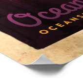 Poster de voyage vintage Oceanside Pier (Coin)