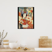 Poster de voyage vintage Osaka Japon (Cuisine)