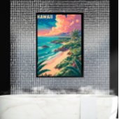 Poster de voyage vintage Retro - HAWAII