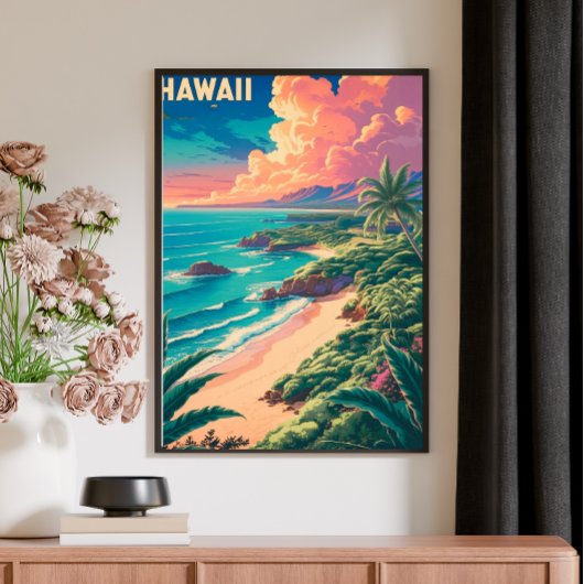 Poster de voyage vintage Retro - HAWAII