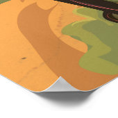 Poster de voyage vintage Sequoia. (Coin)