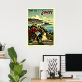 poster de voyage vintage Suisse (Bureau à domicile)