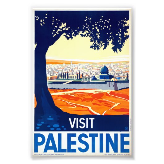 Poster de voyage Visite vintage Palestine (Devant)