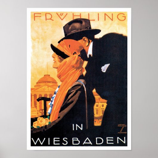 Poster de voyage Wiesbaden (Devant)