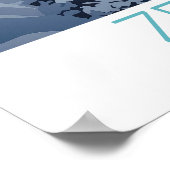 Poster de voyage Zermatt Suisse, commutateur Zerma (Coin)