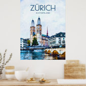 Poster de voyage Zurich (Cuisine)
