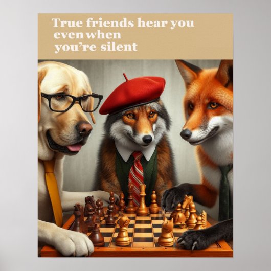 Poster De vrais amis vous comprennent sans parler (Devant)