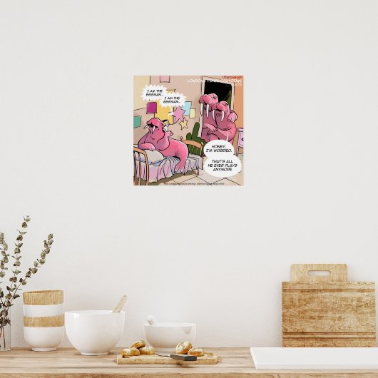 Poster de Walrus Chant drôle (Cuisine)