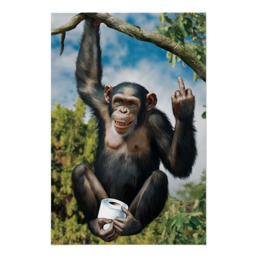 Poster de WC amusant (Devant)