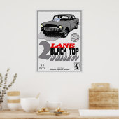 Poster de whisky noir 2 voies (Cuisine)