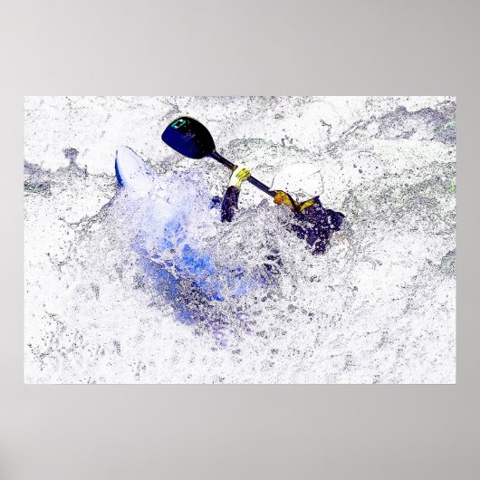 Poster de Whitewater Kayaking (Devant)