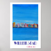 Poster de Willemstad Curacao Retro (Devant)