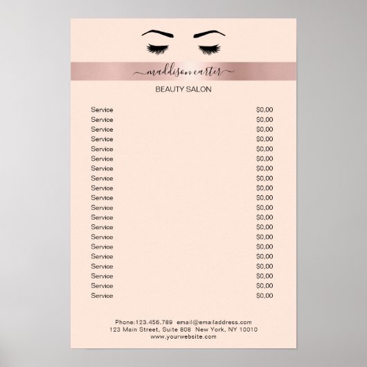 Poster de Wimpern Augenbrauen (Devant)