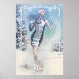 Poster "De witte koningin" van LGG