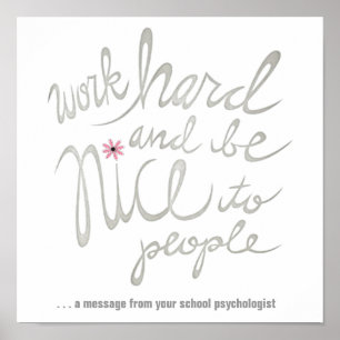 Poster de Work Hard & Be Nice