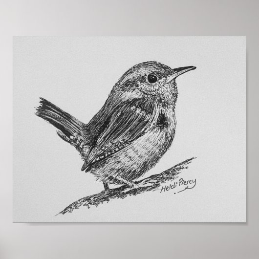 Poster de Wren Bird Art (Devant)