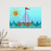 Poster de yacht en carton (Cuisine)