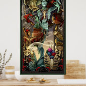 Poster de Yarn Zombies "Bridgette" pleine longueur (Cuisine)