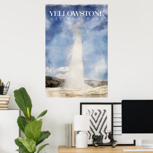 Poster de Yellowstone, Old FaithFaith Geyser Impri