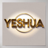 Poster de Yeshua Matte |Nom de Jésus ai design (Devant)