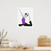 Poster de yoga (Cuisine)