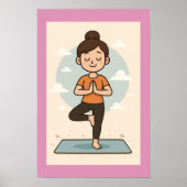 Poster de yoga (Devant)