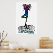 Poster de yoga (Cuisine)