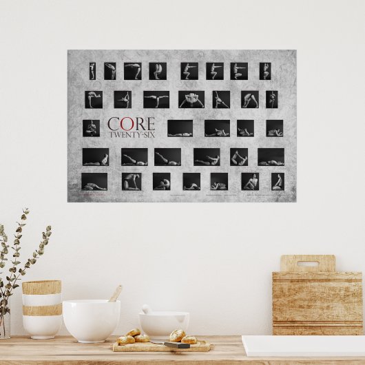 Poster de yoga Core 26 (Cuisine)