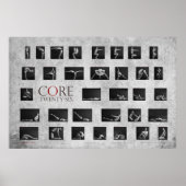 Poster de yoga Core 26 (Devant)