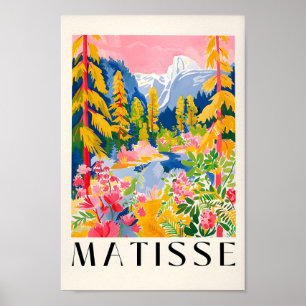 Poster de Yosemite, Peinture forestière, Parc Nati