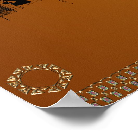 Poster de Zebra et Baobab Tree (Coin)