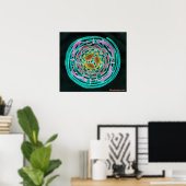 Poster de Zen Swirl Geckos (Bureau à domicile)