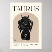 Poster de Zodiac féminin Taurus (Devant)